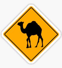 Camel road sign Sticker