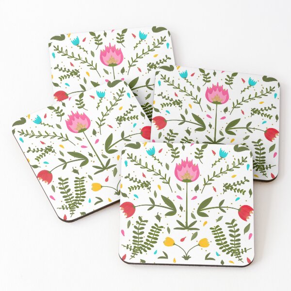 Item preview, Folk Art Flowers designed and sold by page-of-wands.