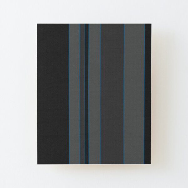 BLUE STRIPES Wood Mounted Print