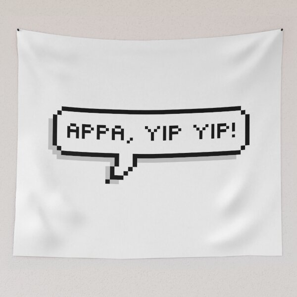 Item preview, Yip Yip! Pixel Speech Bubble designed and sold by Lemon  Merch.