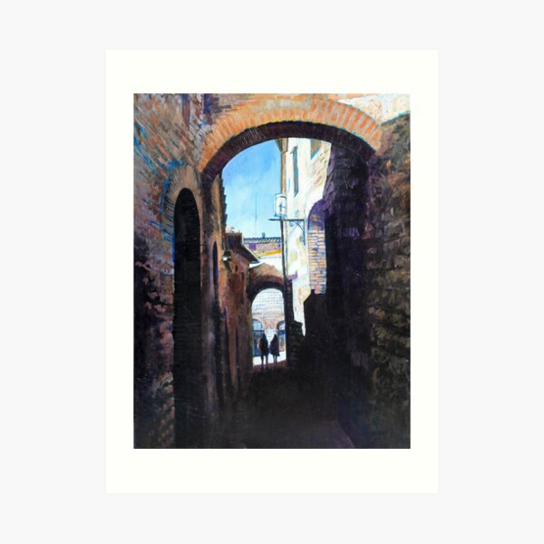 Untitled 4 - città toscane Art Print