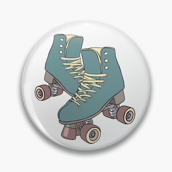 Item preview, turquoise roller skates designed and sold by caitlinyackley.