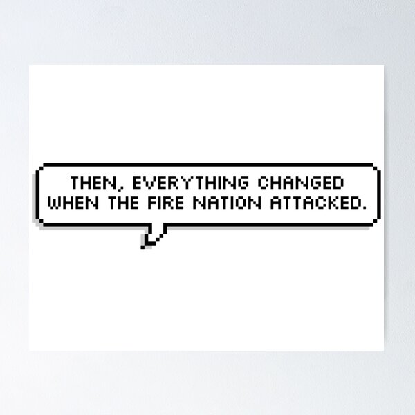 Item preview, Nation Attacked Pixel Speech Bubble designed and sold by Lemon  Merch.