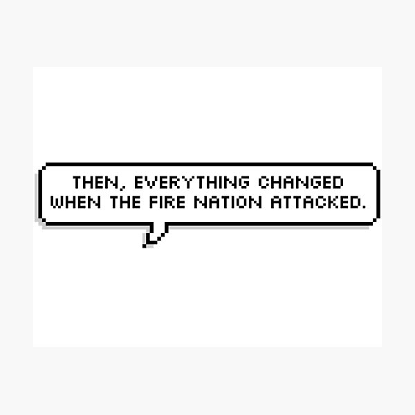 Item preview, Nation Attacked Pixel Speech Bubble designed and sold by Lemon  Merch.