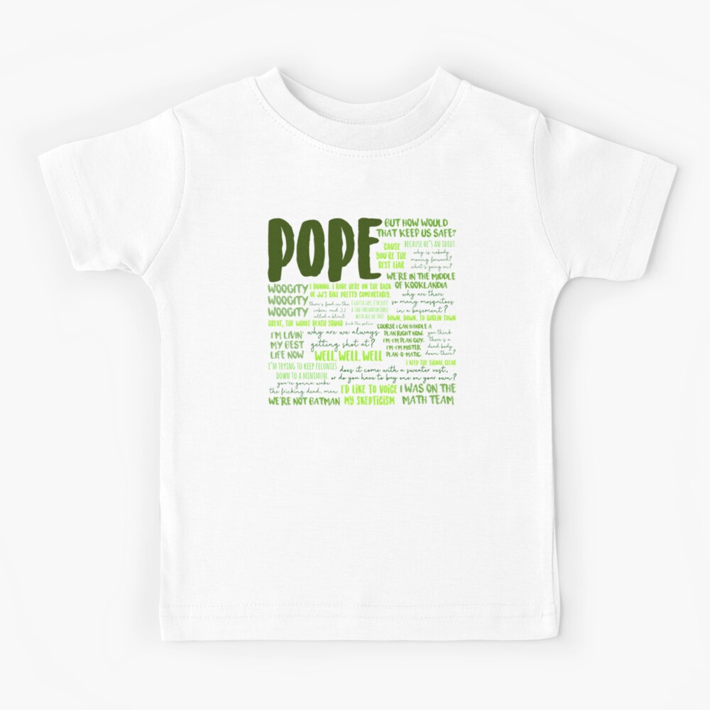 "Pope Outer Banks Quotes" Kids TShirt for Sale by mutualletters