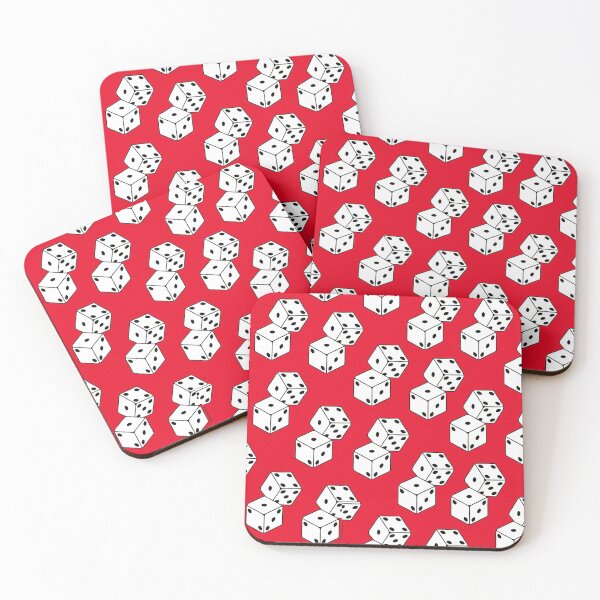 Item preview, Two Dice Pattern Print - Red designed and sold by alainakozyart.