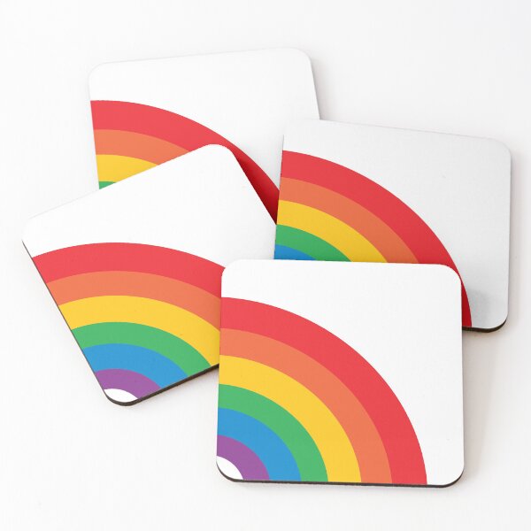 HUGE RAINBOW! Coasters (Set of 4)