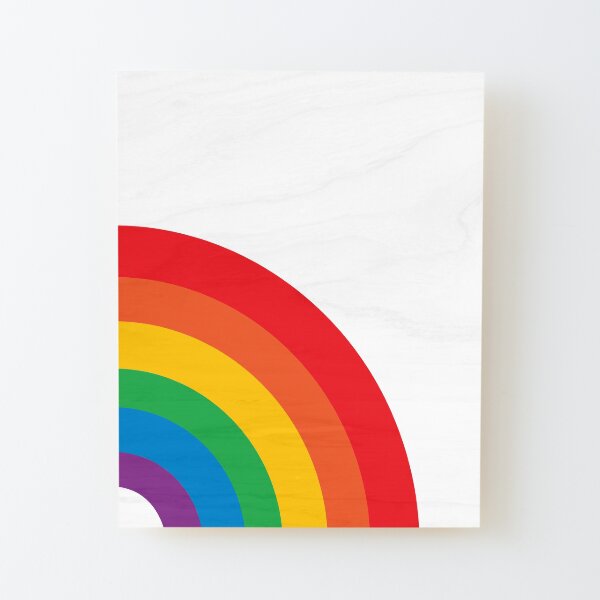 HUGE RAINBOW! Wood Mounted Print