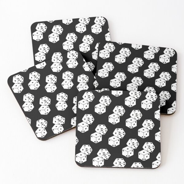 Item preview, Two Dice Pattern Print - Black designed and sold by alainakozyart.