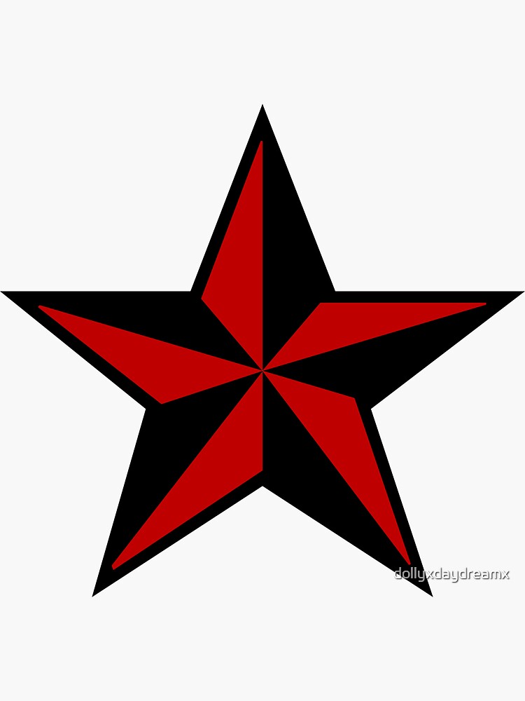 Thumbnail 3 of 3, Sticker, Nautical Star designed and sold by dollyxdaydreamx.