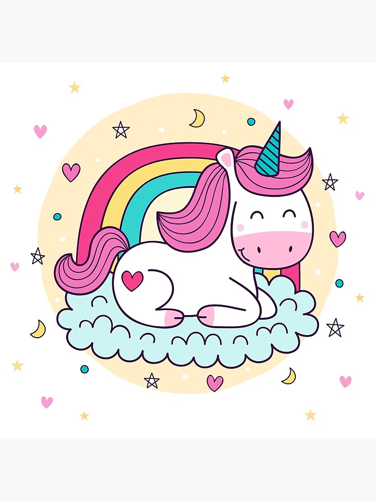 "Unicorn good Luck cute" Poster for Sale by Mad Redbubble