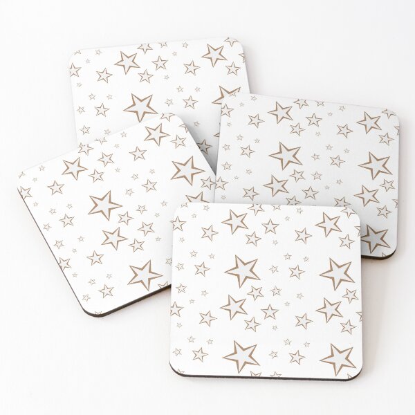 Item preview, Coastal Carolina University Groovy Bronze/White Mini Stars designed and sold by krh327.