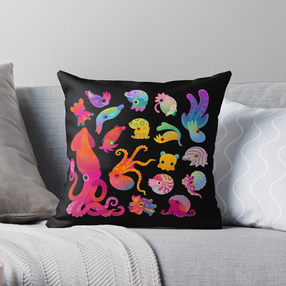 Cephalopod Throw Pillow