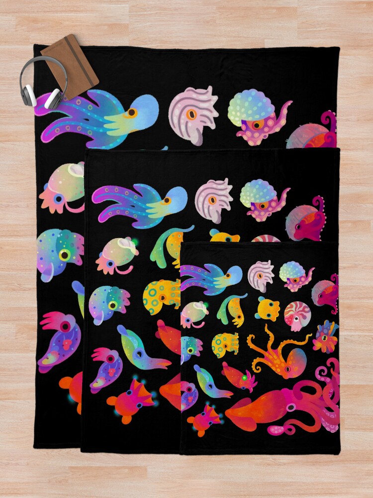 Alternate view of Cephalopod Throw Blanket