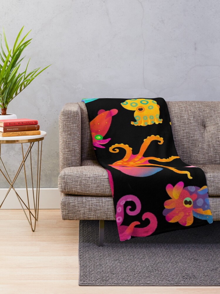 Alternate view of Cephalopod Throw Blanket