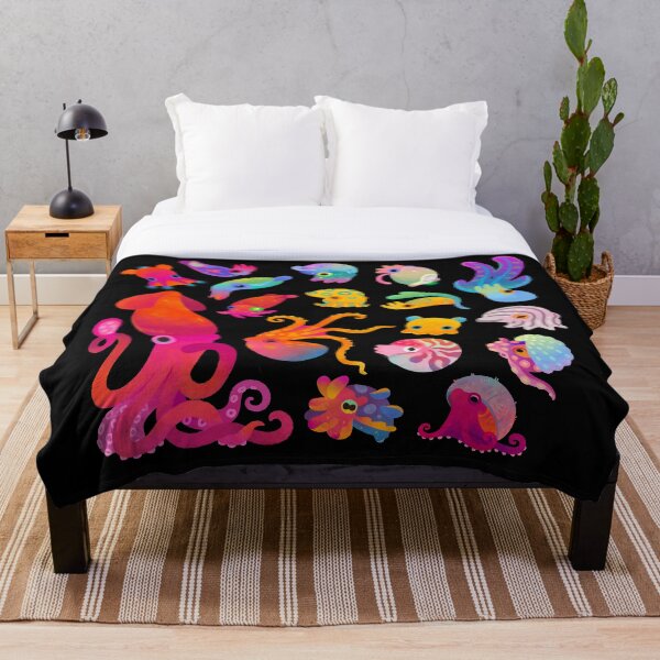 Cephalopod Throw Blanket