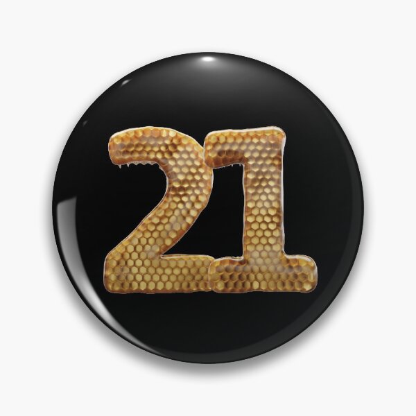 Item preview, 21 Number 3d Honey Numbers Font designed and sold by HelloFromAja.