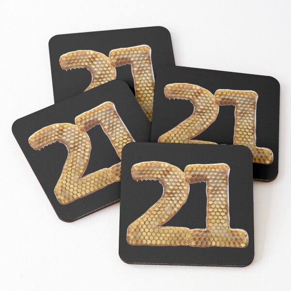 Item preview, 21 Number 3d Honey Numbers Font designed and sold by HelloFromAja.