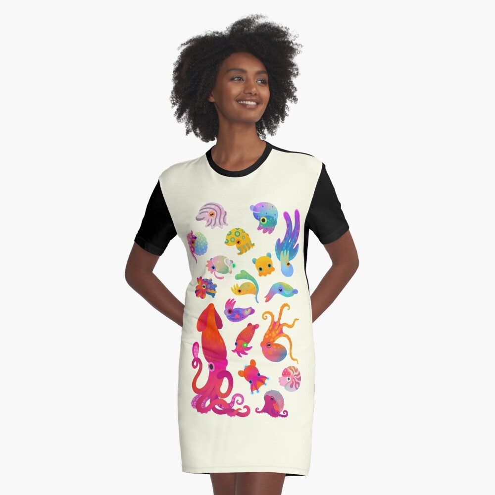 Item preview, Graphic T-Shirt Dress designed and sold by pikaole.