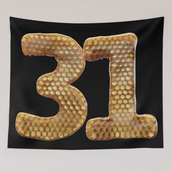 Item preview, 31 Number 3d Honey Numbers Font designed and sold by HelloFromAja.