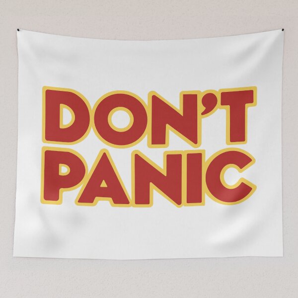 Item preview, Hitchhiker Galaxy Don't Panic designed and sold by ijoshtherefore.