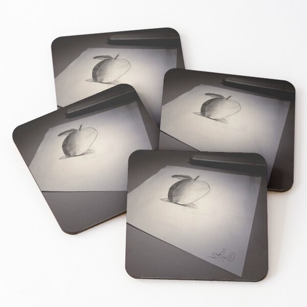Item preview, apple drawing with pencil designed and sold by BLACK_BOSS STORE.