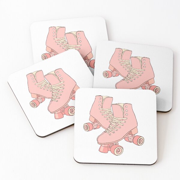 Item preview, pink roller skates  designed and sold by caitlinyackley.