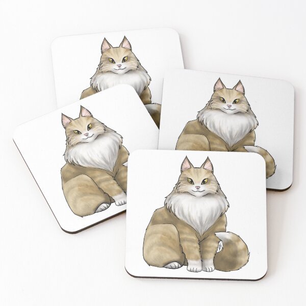 Item preview, Cat - Mane Coon Cat - Orange designed and sold by Jennifer Stolzer.