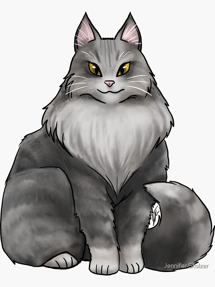 Mane Coon Cat - Gray by jameson9101322