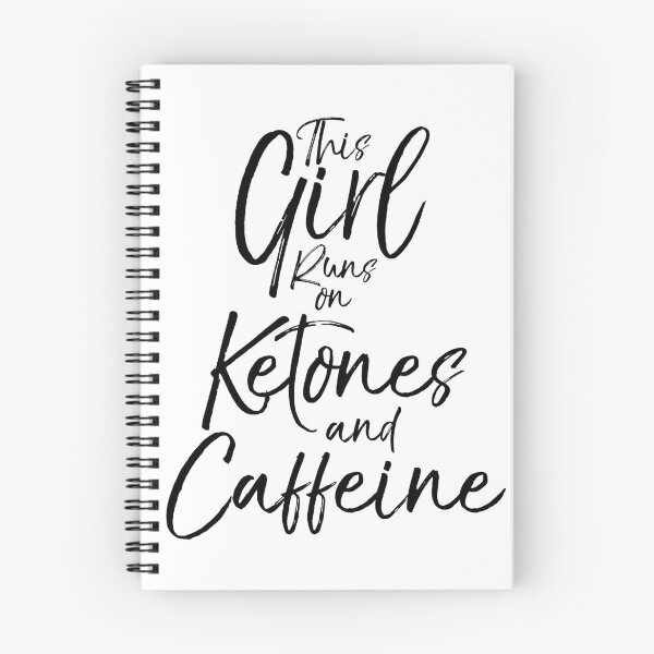 Item preview, Esta chica funciona con cetonas y cafeína Cita divertida sobre la dieta cetogénica designed and sold by TNDesignStudio.