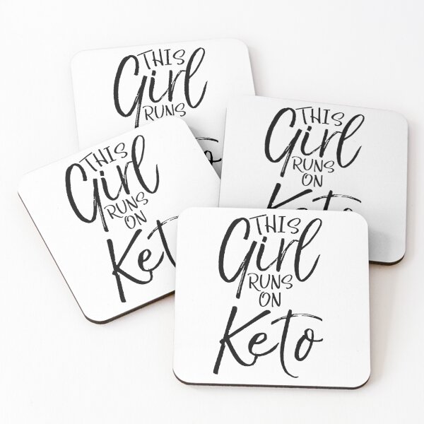Item preview, This Girl Runs on Keto Funny Keto Quote designed and sold by TNDesignStudio.