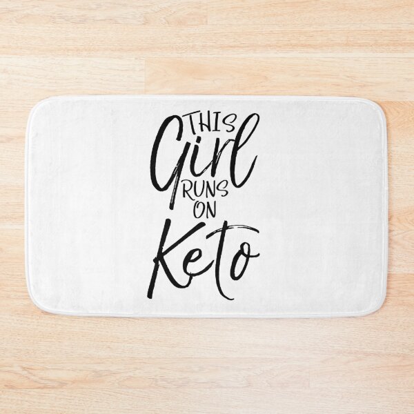 Item preview, This Girl Runs on Keto Funny Keto Quote designed and sold by TNDesignStudio.