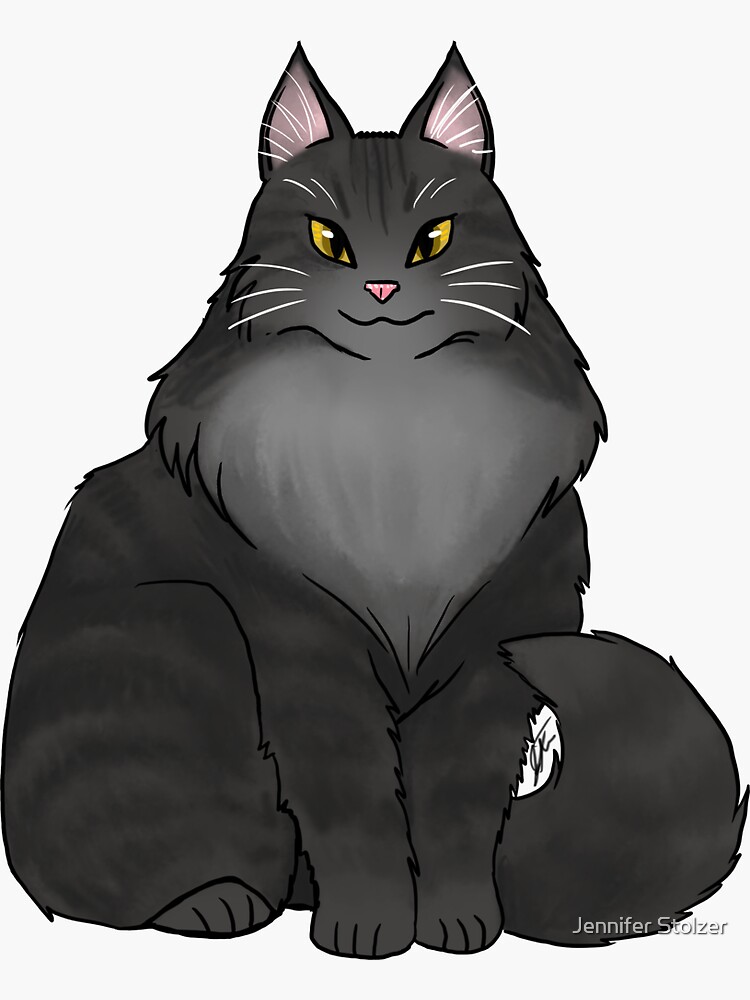 Mane Coon Cat - Black by jameson9101322