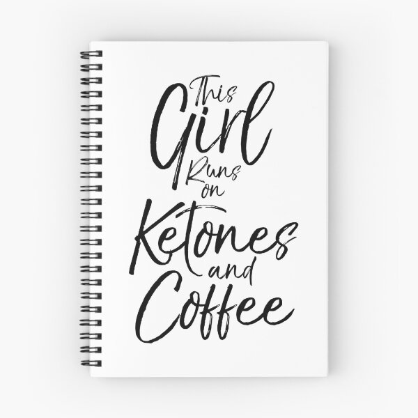 Item preview, This Girl Runs on Ketones and Coffee Funny Keto Quote designed and sold by TNDesignStudio.