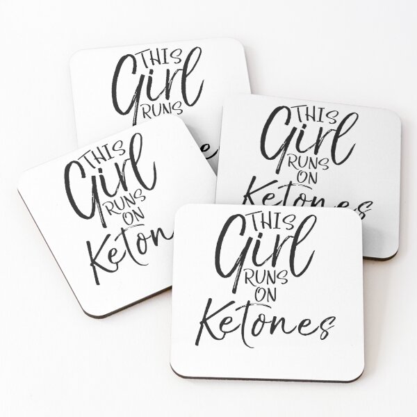 Item preview, This Girl Runs on Ketones Funny Keto Quote designed and sold by TNDesignStudio.