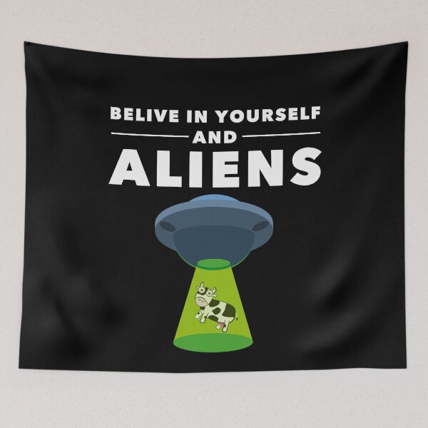 Item preview, Believe In Yourself And Aliens designed and sold by onicon.