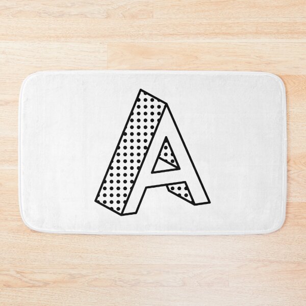 Item preview, 3D Ben Day Dot Isometric Letter A designed and sold by murialbezanson.