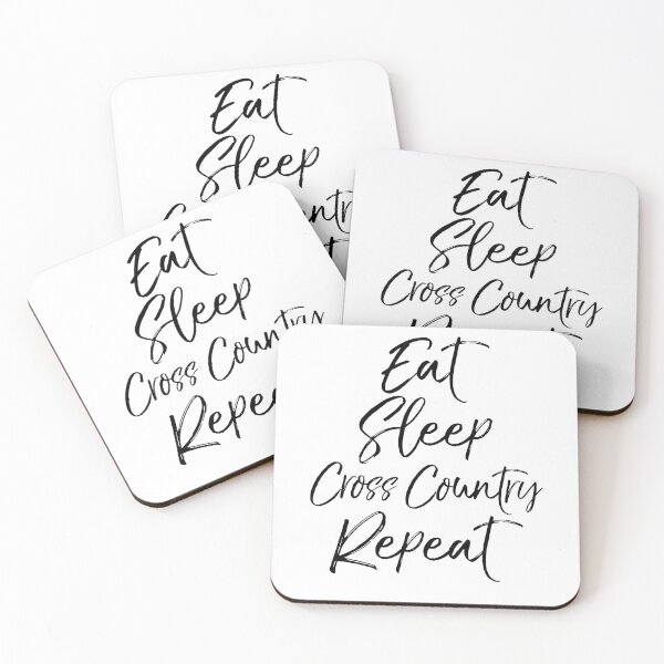 Item preview, Eat Sleep Cross Country Repeat Funny Running Quote designed and sold by TNDesignStudio.