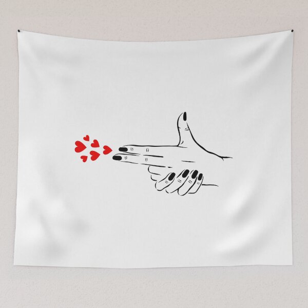 Item preview, WOMAN HAND SCHOOTING HEARTS, GUNHAND BY SUBGIRL designed and sold by SUBGIRL.