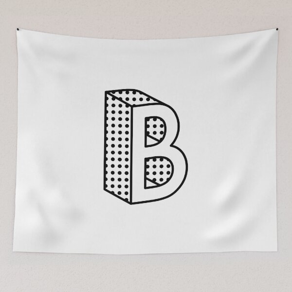 Item preview, 3D Ben Day Dot Isometric Letter B designed and sold by murialbezanson.
