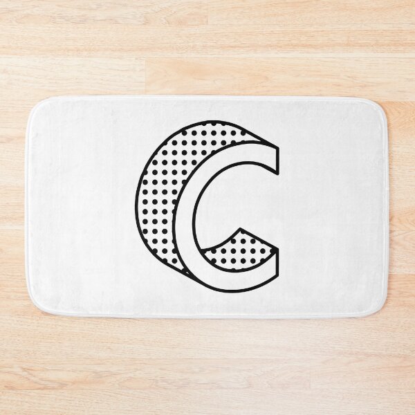 Item preview, 3D Ben Day Dot Isometric Letter C designed and sold by murialbezanson.