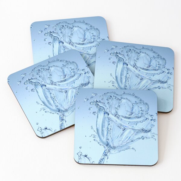 Item preview, Crystal flower on light blue background designed and sold by philippe souvy.