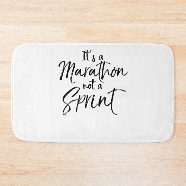 Item preview, It's a Marathon Not a Sprint Funny Running Quote designed and sold by TNDesignStudio.