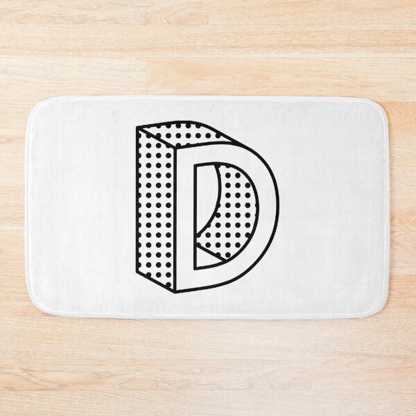 Item preview, 3D Ben Day Dot Isometric Letter D designed and sold by murialbezanson.