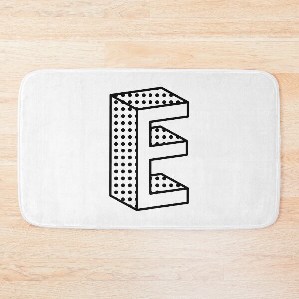 Item preview, 3D Ben Day Dot Isometric Letter E designed and sold by murialbezanson.
