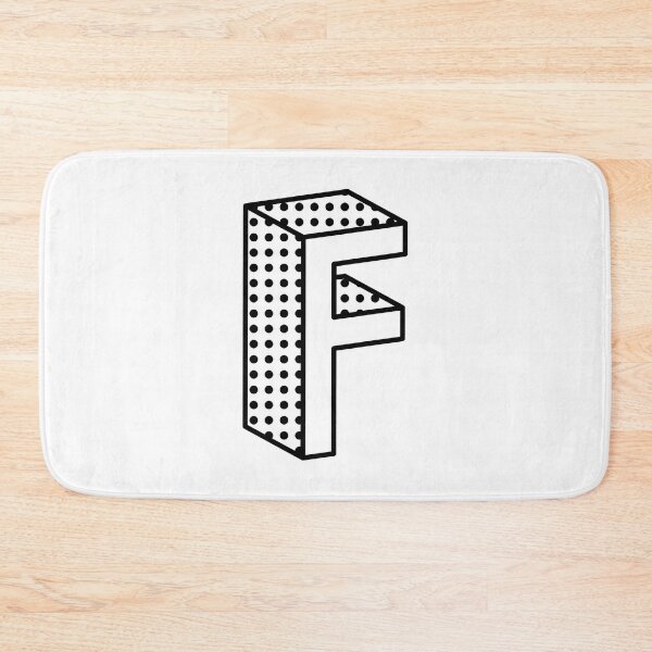 Item preview, 3D Ben Day Dot Isometric Letter F designed and sold by murialbezanson.