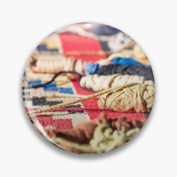 Item preview, Spools of wool on a rug designed and sold by Samuel  Davis.