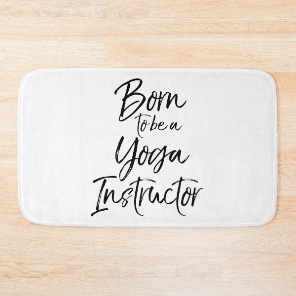 Item preview, Born to be a Yoga Instructor Cute Yoga Quote designed and sold by TNDesignStudio.
