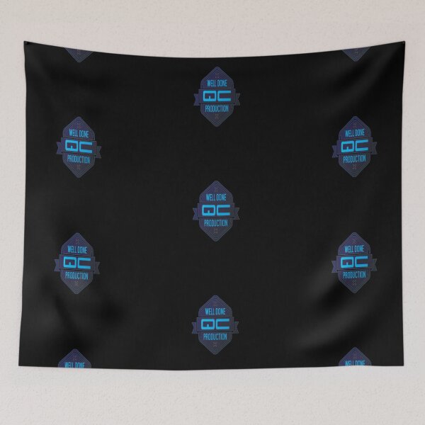 Item preview, WellDone Qc Production Logo Gaming - #1 Blue No Effect designed and sold by Brazz Official.