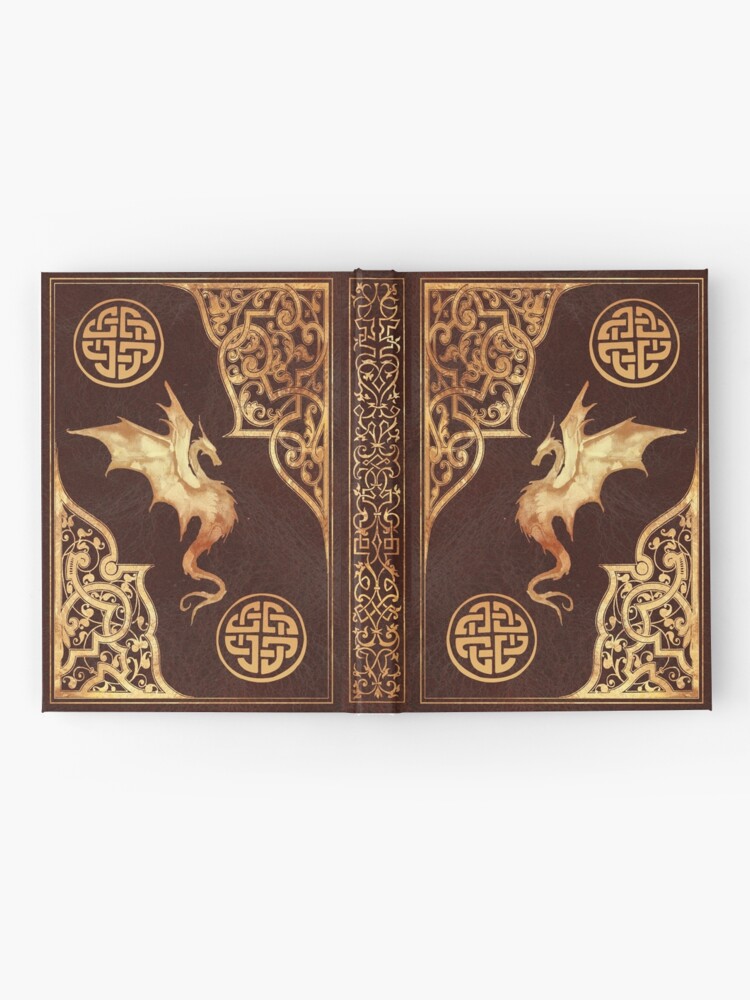 Alternate view of Old dragon fantasy book red Hardcover Journal